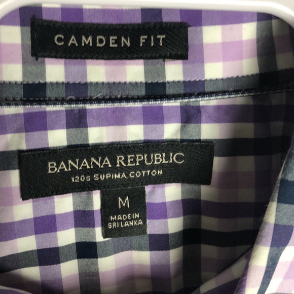 Banana Republic Camden Fit Supima Cotton Long Sleeve Button Down Shirt - Picture 4 of 5